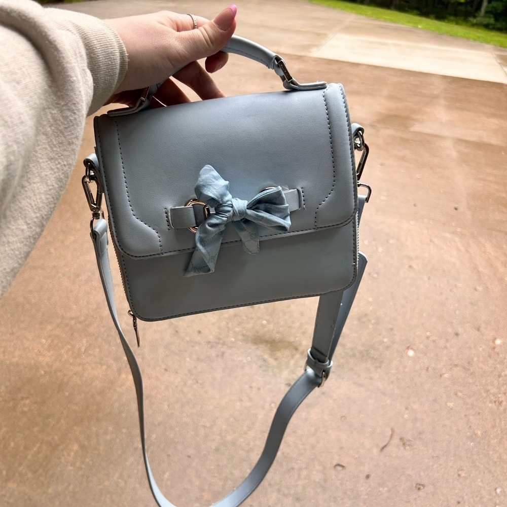 Steve Madden Light Blue Crossbody Bag with Bow